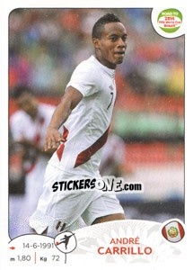 Sticker André Carrillo - Road to 2014 FIFA World Cup Brazil n. 225 - Panini