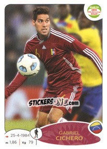 Sticker Gabriel Cichero - Road to 2014 FIFA World Cup Brazil - Panini