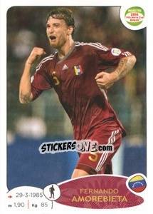 Cromo Fernando Amorebieta - Road to 2014 FIFA World Cup Brazil - Panini