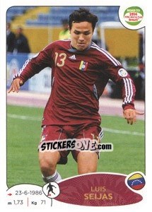 Sticker Luis Seijas - Road to 2014 FIFA World Cup Brazil - Panini