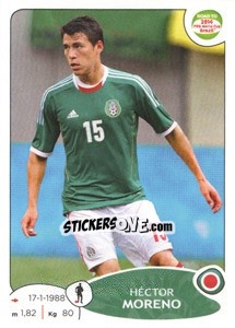 Sticker Hector Moreno - Road to 2014 FIFA World Cup Brazil n. 245 - Panini