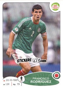 Sticker Francisco Rodriguez - Road to 2014 FIFA World Cup Brazil - Panini