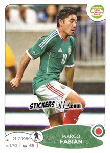 Sticker Marco Fabián - Road to 2014 FIFA World Cup Brazil - Panini