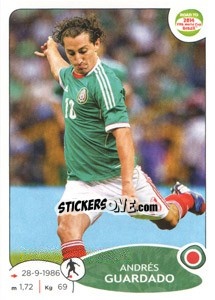 Sticker Andrés Guardado - Road to 2014 FIFA World Cup Brazil n. 251 - Panini