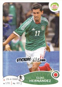 Sticker Elias Hernandez - Road to 2014 FIFA World Cup Brazil - Panini