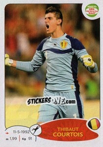 Sticker Thibaut Courtois - Road to 2014 FIFA World Cup Brazil n. 257 - Panini