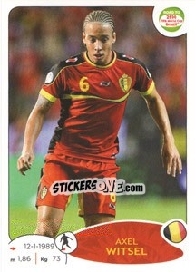 Sticker Axel Witsel - Road to 2014 FIFA World Cup Brazil - Panini