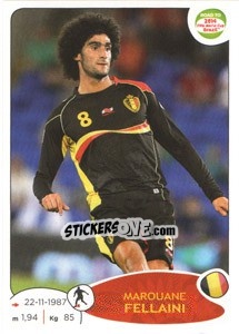 Sticker Marouane Fellaini - Road to 2014 FIFA World Cup Brazil n. 264 - Panini