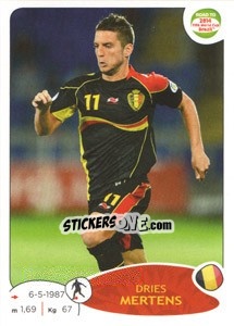 Sticker Dries Mertens - Road to 2014 FIFA World Cup Brazil n. 265 - Panini