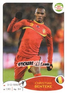 Sticker Christian Benteke - Road to 2014 FIFA World Cup Brazil n. 267 - Panini