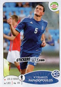 Sticker Kyriakos Papadopoulos - Road to 2014 FIFA World Cup Brazil n. 273 - Panini