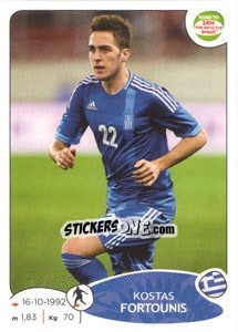 Cromo Kostas Fortounis - Road to 2014 FIFA World Cup Brazil - Panini