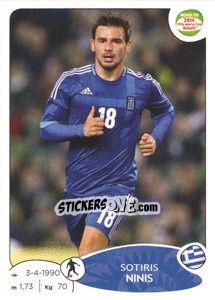 Figurina Sotiris Ninis - Road to 2014 FIFA World Cup Brazil - Panini