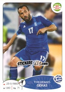 Cromo Theofanis Gekas - Road to 2014 FIFA World Cup Brazil - Panini