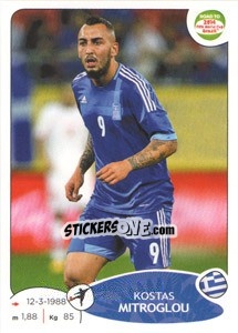 Cromo Kostas Mitroglou - Road to 2014 FIFA World Cup Brazil - Panini