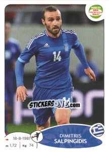 Sticker Dimitris Salpingidis - Road to 2014 FIFA World Cup Brazil - Panini