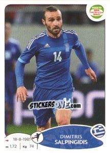 Sticker Dimitris Salpingidis - Road to 2014 FIFA World Cup Brazil n. 283 - Panini