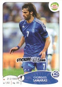 Sticker Giorgos Samaras - Road to 2014 FIFA World Cup Brazil n. 284 - Panini