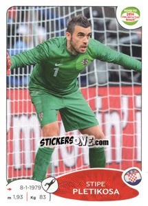 Sticker Stipe Pletikosa - Road to 2014 FIFA World Cup Brazil - Panini