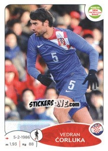 Sticker Vedran Corluka - Road to 2014 FIFA World Cup Brazil - Panini