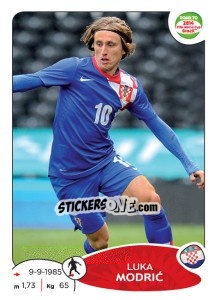 Sticker Luka Modric - Road to 2014 FIFA World Cup Brazil n. 291 - Panini