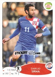 Sticker Darijo Srna - Road to 2014 FIFA World Cup Brazil n. 294 - Panini