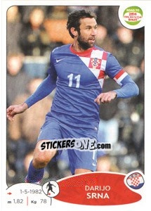 Sticker Darijo Srna - Road to 2014 FIFA World Cup Brazil - Panini