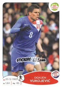 Sticker Ognjen Vukojevic - Road to 2014 FIFA World Cup Brazil - Panini