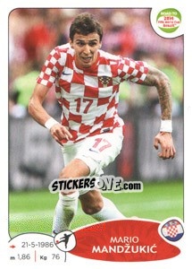 Sticker Mario Mandžukic - Road to 2014 FIFA World Cup Brazil - Panini