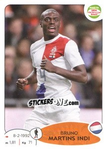 Sticker Bruno Martins Indi - Road to 2014 FIFA World Cup Brazil - Panini