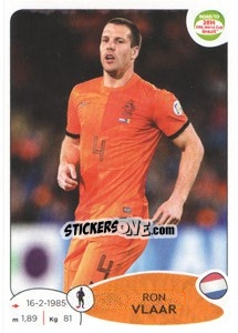 Figurina Ron Vlaar - Road to 2014 FIFA World Cup Brazil - Panini