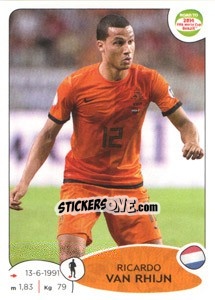 Sticker Ricardo van Rhijn - Road to 2014 FIFA World Cup Brazil - Panini