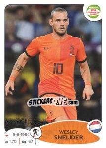 Cromo Wesley Sneijder - Road to 2014 FIFA World Cup Brazil - Panini