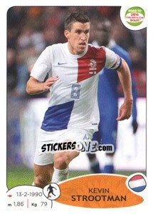 Sticker Kevin Strootman - Road to 2014 FIFA World Cup Brazil - Panini
