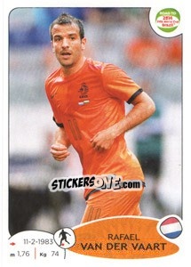 Sticker Rafael van der Vaart - Road to 2014 FIFA World Cup Brazil - Panini