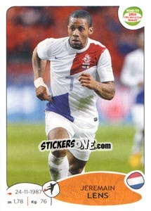 Figurina Jeremain Lens - Road to 2014 FIFA World Cup Brazil - Panini