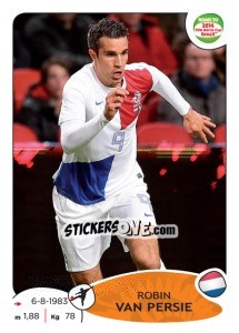 Sticker Robin van Persie - Road to 2014 FIFA World Cup Brazil - Panini