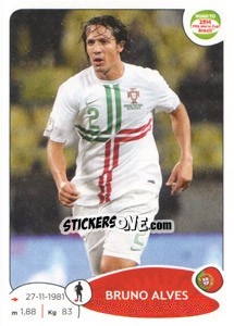 Sticker Bruno Alves - Road to 2014 FIFA World Cup Brazil n. 314 - Panini