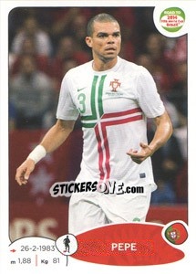 Sticker Pepe - Road to 2014 FIFA World Cup Brazil - Panini