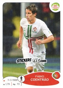 Sticker Fábio Coentrão - Road to 2014 FIFA World Cup Brazil n. 317 - Panini