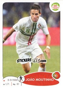 Sticker João Moutinho - Road to 2014 FIFA World Cup Brazil - Panini