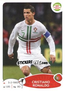 Sticker Cristiano Ronaldo - Road to 2014 FIFA World Cup Brazil n. 323 - Panini