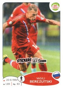 Sticker Vasili Berezutski - Road to 2014 FIFA World Cup Brazil n. 329 - Panini