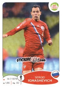 Sticker Sergei Ignashevich - Road to 2014 FIFA World Cup Brazil n. 331 - Panini