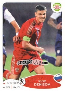 Sticker Igor Denisov - Road to 2014 FIFA World Cup Brazil n. 334 - Panini