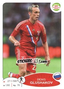 Sticker Denis Glushakov - Road to 2014 FIFA World Cup Brazil - Panini