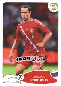 Figurina Roman Shirokov - Road to 2014 FIFA World Cup Brazil - Panini