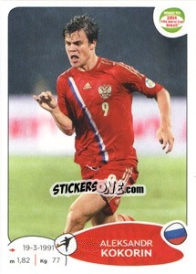 Sticker Aleksandr Kokorin - Road to 2014 FIFA World Cup Brazil n. 340 - Panini