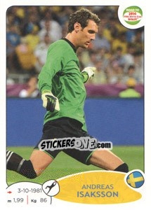 Sticker Andreas Isaksson - Road to 2014 FIFA World Cup Brazil n. 341 - Panini