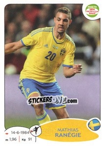 Figurina Mathias Ranégie - Road to 2014 FIFA World Cup Brazil - Panini